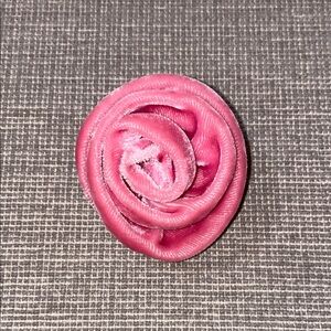 Pink Velvet Rose Brooch